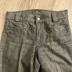 7 For All Mankind Gray Pinstripe Vintage Jeans